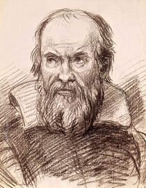 Galilei/Portrait/Zeichnung Guido Reni von klassik-art