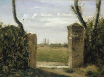 C.Corot, Tor eines Gehoeftes by klassik art