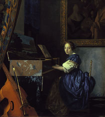 Vermeer, Sitzende Virginalspielerin by klassik-art