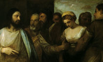Tizian, Christus u. Ehebrecherin by klassik art