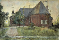 C.Larsson, Die alte Kirche von Sundborn von klassik-art