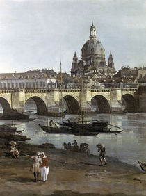 Dresden vom recht.Elbufer / Bellotto by klassik-art