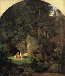 Richter/Genoveva in der Waldeinsamkeit by klassik art