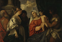 Tizian, Maria mit Kind und vier Heiligen by klassik art