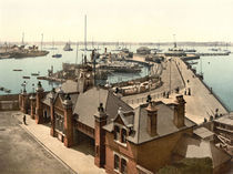 Southampton, Pier im Hafen / Photochrom von klassik-art