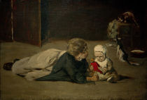 M.Liebermann, Spielende Kinder   Studie von klassik art