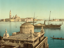 Venedig, Schiffe im Hafen / Photochrom von klassik art