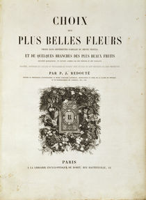 P.J.Redoute,  Choix des (..) fleurs by klassik art