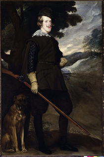 Philipp IV. als Jaeger / Gem.v.Velazquez von klassik-art
