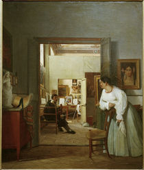 J.A.D.Ingres' Atelier in Rom / J.Alaux by klassik art