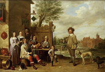 D.Teniers, Lanschaft mit Familie von klassik art