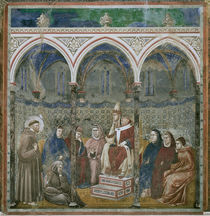 Giotto, Franziskus vor Honorius III. by klassik art