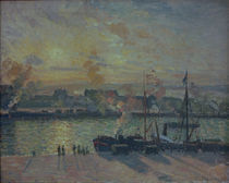 Camille Pissarro, Hafen von Rouen... by klassik-art