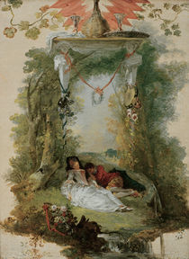 Watteau, Das schlafende Liebespaar von klassik art