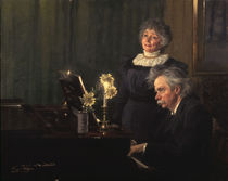 Edvard Grieg und Frau / Gem.v.Kroeyer von klassik-art