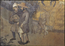A.Lorenzetti, Buon governo, Bauern by klassik art