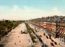 Paris,Jardin des Tuileries u.Rue Rivoli by klassik art