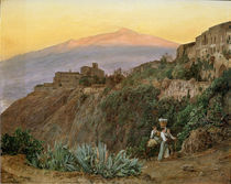 F.G.Waldmueller, Taormina mit Aetna von klassik art