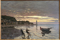 Claude Monet, Einholen eines Bootes by klassik art