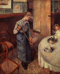 C.Pissarro, Das Dienstmaedchen von klassik art