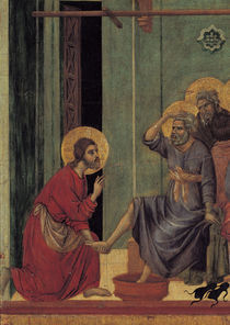 Duccio, Fusswaschung (Ausschnitt) von klassik art