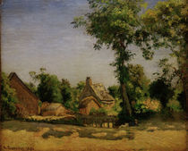 C.Pissarro, Landschaft (Dorf Melleraye) by klassik art
