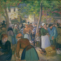 C.Pissarro, Der Gefluegelmarkt von klassik-art