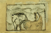 F.Marc, Zwei Pferde von klassik art