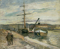 Camille Pissarro, Hafen in Rouen von klassik-art