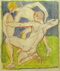 A.Macke, Bogenschuetze / Aquarell, 1911 von klassik art