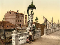 Chioggia, Madonnestatue / Photochrom von klassik art