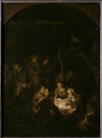 Rembrandt, Anbetung der Hirten von klassik art