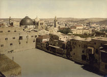 Jerusalem, Hiskias Teich / Photochrom von klassik art