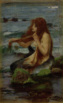J.W.Waterhouse, Eine Nixe, 1892 von klassik-art