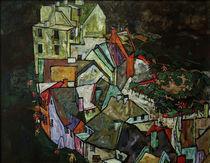 E.Schiele, Stadtende by klassik art