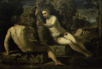 Tintoretto, Der Suendenfall by klassik art