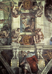 Michelangelo, Erschaffung Evas u.Ezech. von klassik art