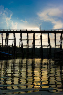 Wooden Mon Bridge by netphotographer