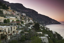 Town on the hillside, Positano, Salerno, Campania, Italy von Panoramic Images