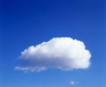 White cloud in deep blue sky by Panoramic Images