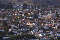 High angle view of houses in a town by Panoramic Images
