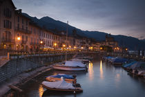 Harbor at dusk by Panoramic Images