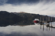 Motorboat in the lake by Panoramic Images