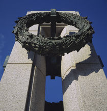 Low angle view of a monument, National World War II Memorial, Washington DC, USA by Panoramic Images