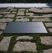 High angle view of the grave of John F Kennedy by Panoramic Images