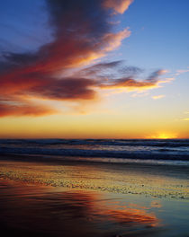 Sunset And Clouds Over Pacific Ocean by Panoramic Images