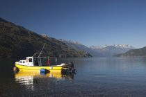 Boat in a lake by Panoramic Images