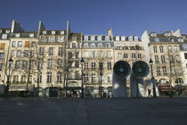 Low angle view of buildings, Plateaux Beaubourg, Paris, France by Panoramic Images