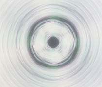Kaleidoscopic grey circular pattern in pastels von Panoramic Images