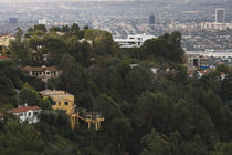 Houses on a hill at dawn by Panoramic Images